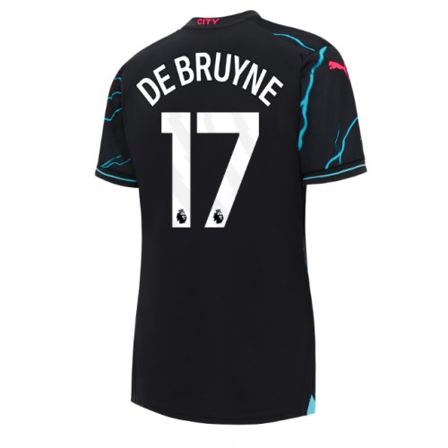 Fotbalové Dres Manchester City Kevin De Bruyne #17 Dámské Alternativní 2023-24 Krátký Rukáv